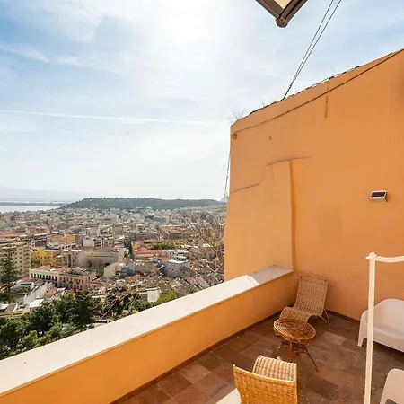 Martini Time, Panoramic Terrace On The Castle Walls Cagliari